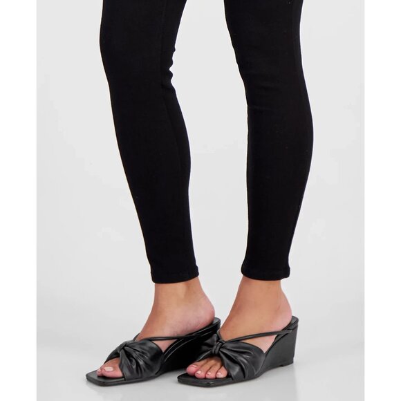 VAILA SHOES Women's Olivia Knotted Slide Wedge Sandals Black Size 13M - Picture 6 of 6